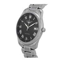 Longines Men's Watch - Master Black Dial Silver Stainless Steel Bracelet | L27934516 ,