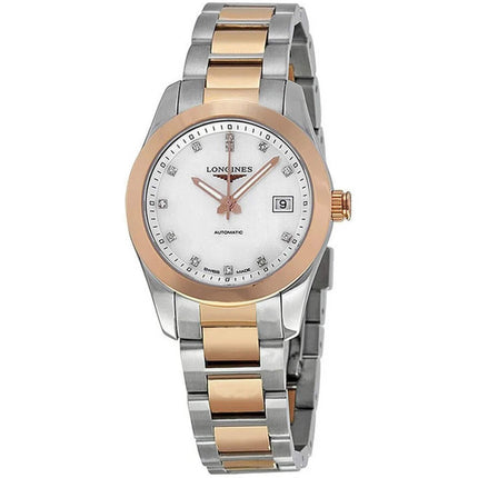 Longines Women's Watch - Conquest Classic Automatic White Dial Bracelet | L22855877 ,