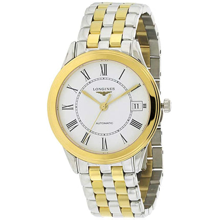 Longines Women's Watch - Flagship Automatic White Dial Two Tone Bracelet | L47743217 ,