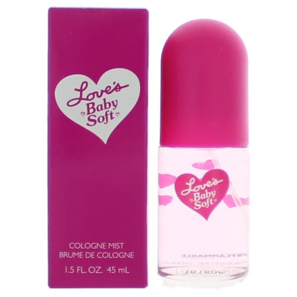 Loves Baby Soft by Dana, 1.5 oz Cologne Mist for Women ,