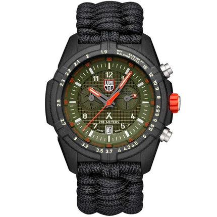 Luminox Chronograph Watch Bear Grylls Quartz Green Dial Strap | 3798.MI ,