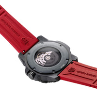 Luminox Men's Automatic Watch - Master Carbon Seal Black and Red Strap | 3876.RB ,