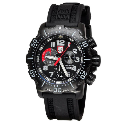 Luminox Men's Chronograph Watch - ANU Black Dial Black Rubber Strap Dive | 4241 ,