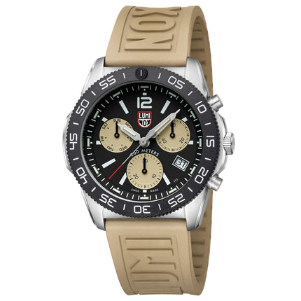 Luminox Men's Chronograph Watch - Pacific Diver Black and Sand Dial Strap | XS.3150 ,