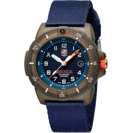 Luminox Men's Quartz Watch - Bear Grylls Survival Blue Dial Nylon Strap Tide | 3703 ,