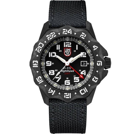 Luminox Men's Quartz Watch - F-117 Nighthawk Rotating Bezel Black Strap | 6441 ,