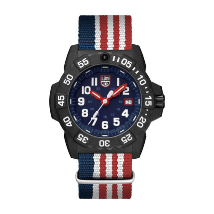 Luminox Men's Quartz Watch - Navy Seal 3500 Series Black Dial Strap Dive | 3501.LM.SET ,