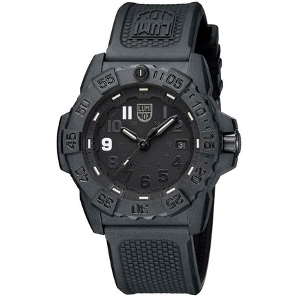 Luminox Men's Quartz Watch - Never Forget Rotating Bezel Rubber Strap | 3501.BO.NF ,