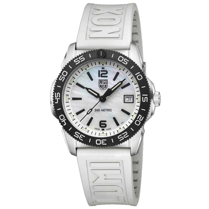Luminox Men's Quartz Watch - Pacific Diver Ripple White Rubber Strap | 3128.M.SET ,