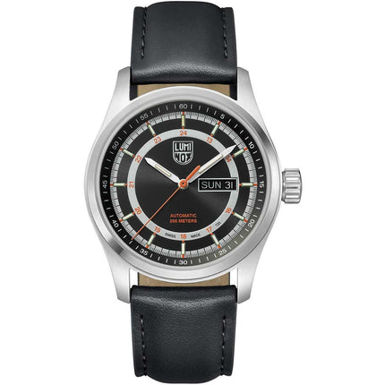 Luminox Men's Swiss Automatic Watch - Atacama Field Black and Silver Dial Strap | 1901 ,