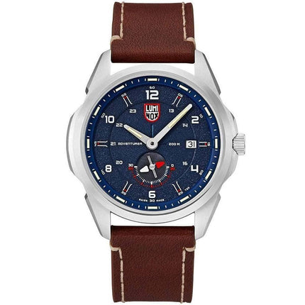Luminox Men's Swiss Quartz Watch - Atacama Adventurer Blue Dial Brown Strap | 1763 ,