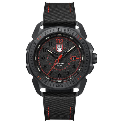 Luminox Men's Swiss Quartz Watch - Ice-Sar Arctic Black Dial Rubber Strap | 1002 ,