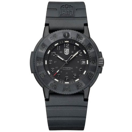 Luminox Men's Swiss Quartz Watch - Navy Seal Evo Black Dial Rubber Strap | 3001.EVO.BO ,