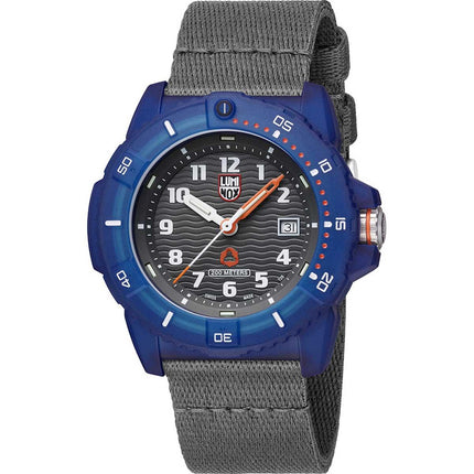 Luminox Men's Swiss Quartz Watch - Tide Eco Grey Dial Textile Strap Dive | 8902.ECO ,