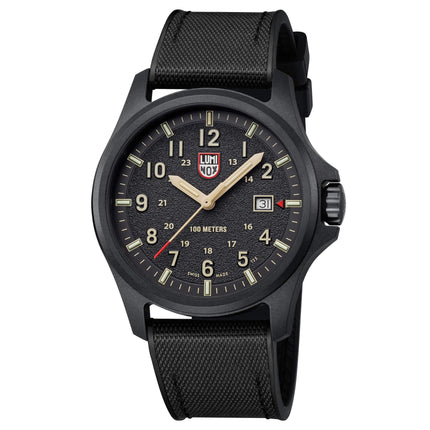 Luminox Men's Watch - Atacama Field Date Black Nylon with Rubber Strap | XL.1970.SET ,