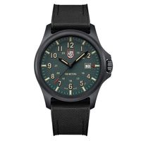 Luminox Men's Watch - Atacama Field Quartz Green Dial Black Rubber Strap | XL.1977 ,