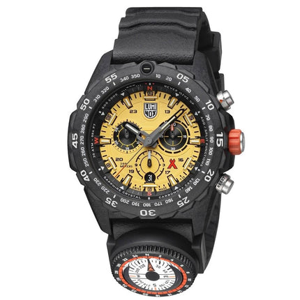 Luminox Men's Watch - Bear Grylls Survival Yellow Dial Dark Grey Rubber Strap | 3745 ,
