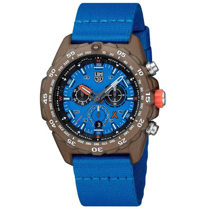 Luminox Men's Watch - Bear Grylls Swiss Quartz Chrono Ocean Blue Strap | XB.3743.ECO ,