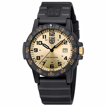 Luminox Men's Watch - Leatherback Sea Turtle Giant Black Rubber Strap | XS.0325.GP ,