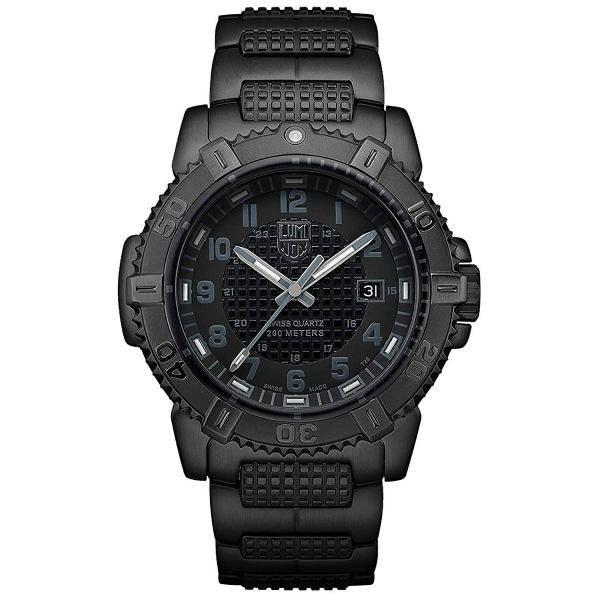 Luminox Men's Watch Modern Mariner Quartz Black Dial Steel