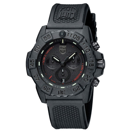 Luminox Men's Watch - Navy Seal Chronograph Military Black Dial Strap | XS.3581.SIS ,