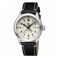 Luminox Men's Watch - P-38 Lightning Date Display Black Leather Strap | XA.9527 ,