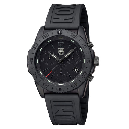 Luminox Men's Watch - Pacific Diver Chronograph Black Dial Rubber Strap | XS.3141.BO ,