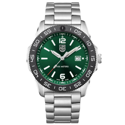 Luminox Men's Watch - Sea Pacific Diver Green Dial Stainless Steel Bracelet | 3137 ,