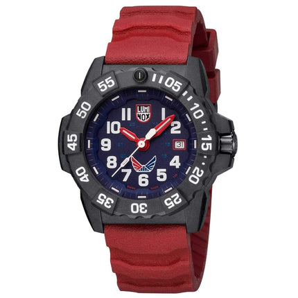 Luminox Men's Watch - X Volition Navy Seal Dive Red Rubber Strap | XS.3501.LM.VO.SET ,