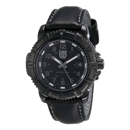 Luminox Women's Strap Watch - Modern Mariner Black Dial Black Leather | 7251.BO ,