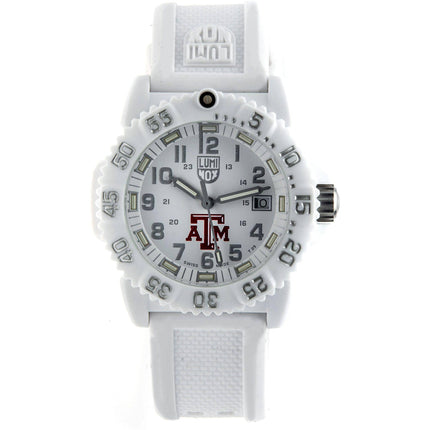Luminox Women's Watch - Navy Seal Colormark Texas A&M White Strap | XS.7057.WO.TAM ,