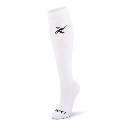 LxsGo ACTIVE Compression Socks for Men & Women 1 Pair White ,