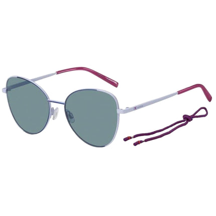 M Missoni Women's Sunglasses - Blue Lilac Metal Cat Eye Frame | MMI 0038/S 0JQ4 KU ,