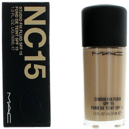 MAC Women's Foundation - Studio Fix Fluid SPF15 Long-Wearing Oil-Free, NC15, 1 oz ,