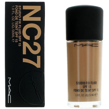 MAC Women's Foundation - Studio Fix Fluid SPF15 Long-Wearing Oil-Free, NC27, 1 oz ,