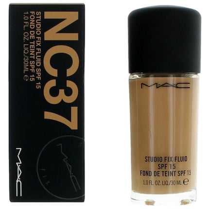 MAC Women's Foundation - Studio Fix Fluid SPF15 Long-Wearing Oil-Free, NC37, 1 oz ,