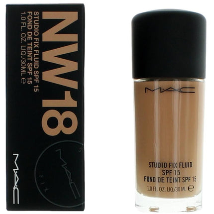 MAC Women's Foundation - Studio Fix Fluid SPF15 Long-Wearing Oil-Free, NW18, 1 oz ,