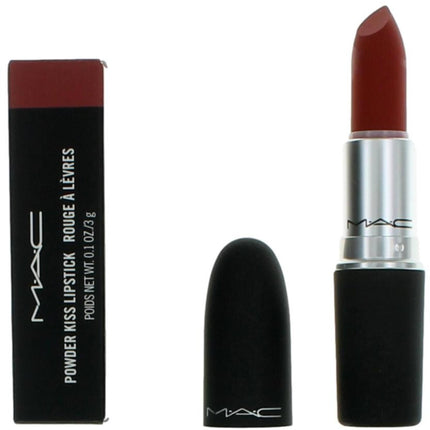 MAC Women's Lipstick - Powder Kiss Moisture-Matte, 316 Devoted To Chili, 0.1 oz ,