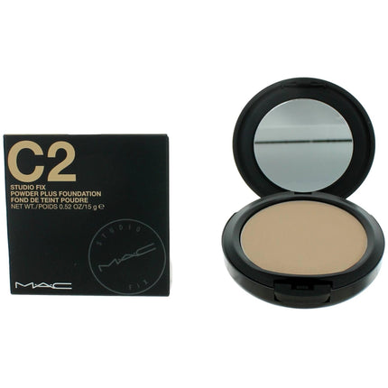 MAC Women's Powder Plus Foundation - Studio Fix Long-Wearing, C2, 0.52 oz ,
