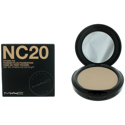MAC Women's Powder Plus Foundation - Studio Fix Long-Wearing, NC20, 0.52 oz ,