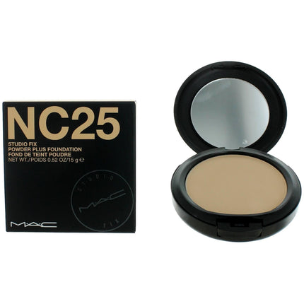 MAC Women's Powder Plus Foundation - Studio Fix Long-Wearing, NC25, 0.52 oz ,