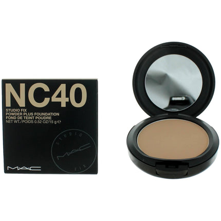 MAC Women's Powder Plus Foundation - Studio Fix Long-Wearing, NC40, 0.52 oz ,