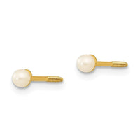 Madi K Kid's 14k  2-3mm Button Freshwater Cultured Pearl Screwback Post Earrings ,