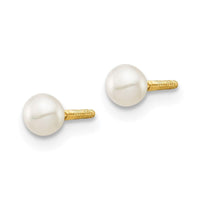 Madi K Kid's 14k 3mm FW Cultured Pearl Earrings ,