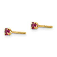 Madi K Kid's 14k 3mm Ruby Earrings ,