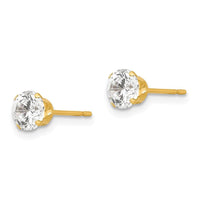 Madi K Kid's 14k 5mm CZ Post Earrings ,