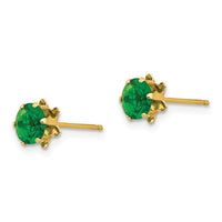 Madi K Kid's 14k 5mm Synthetic (May) Earrings ,