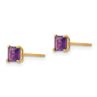 Madi K Kid's 14k Amethyst 4mm Square Post Earrings ,