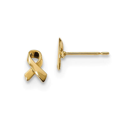 Madi K Kid's 14k Awareness Ribbon Post Earrings ,