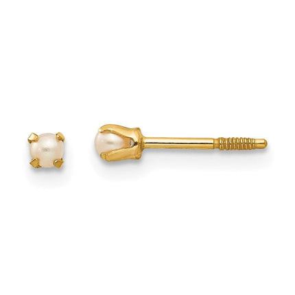 Madi K Kid's 14k Baby FW Cultured Pearl Earrings ,